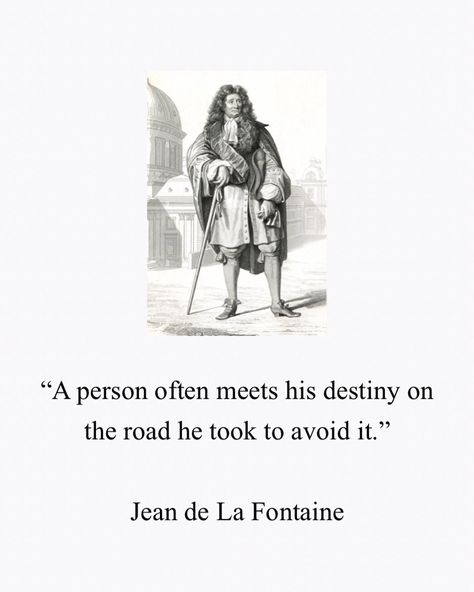 Cic Mellace on Instagram: “#jeandelafontaine “A person often meets his destiny on the road he took to avoid it.” Jean de La Fontaine, Fables” Questions To Ponder, Life Tools, Life Ideas, Life Design, On The Road, Destiny, The Road, Tools, Road