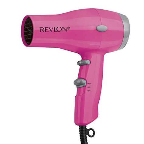 Amazon.com: Revlon 1875W Compact Travel Hair Dryer: Appliances Pink Hair Dryer, Compact Hair Dryer, Hair Blower, Revlon Color, Salon Hair Dryer, Portable Hair Dryer, Travel Hair Dryer, Travel Hair, Ionic Hair Dryer