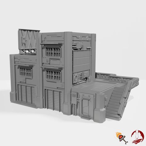 Star Wars Legion, Cyberpunk 2020, Sci Fi Miniatures, Storage Garage, Fdm Printer, Garage Storage, Sliding Doors, Scales, Cyberpunk