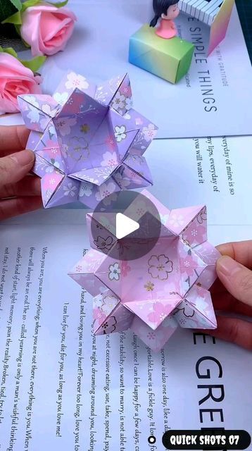 quick shots 07 on Instagram: "# Origami Tutorial #Handmade Origami# Storage box Such a beautiful flower storage box, how can you not arrange it?" Origami Storage, Flower Storage, A Beautiful Flower, Origami Box, Origami Flowers, Origami Tutorial, June 1, Beautiful Flower, How Can