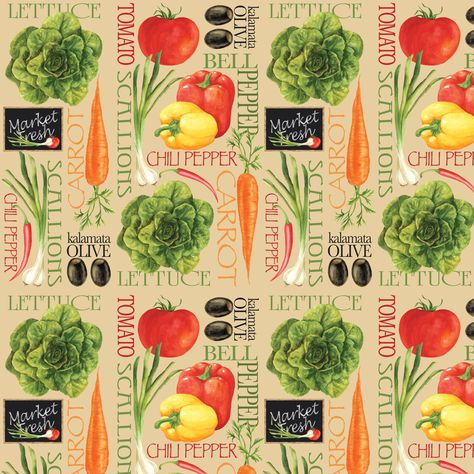 Free 2-day shipping on qualified orders over $35. Buy David Textiles Pre-Cut Cotton Fabric, 1 Yd X 44 Inches at Walmart.com Vegetable Print, Kitchen Fabric, Precut Fabric, Ticking Stripe, Discount Price, Fresh Vegetables, Fresh Produce, Farm Fresh, Cotton Quilts