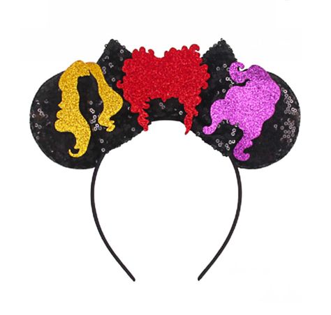 PRICES MAY VARY. Festive Accessory: This witch headband with mouse ears is the perfect Halloween costume accessory for a spooky and fun look. Themed Design: Featuring a classic witch hat shape with bat accents, this headband captures the essence of a wicked witch. Comfortable Fit: Made with lightweight and flexible materials, this headband is comfortable to wear for extended periods. Party Decoration: Not just for costumes, this headband can also serve as a whimsical party decoration to set the Witch Headband, Minnie Costume, Hocus Pocus Disney, Mickey Mouse Ears Headband, Minnie Ears Headband, Halloween Headband, Adult Halloween Party, Mouse Ears Headband, Christmas Headband