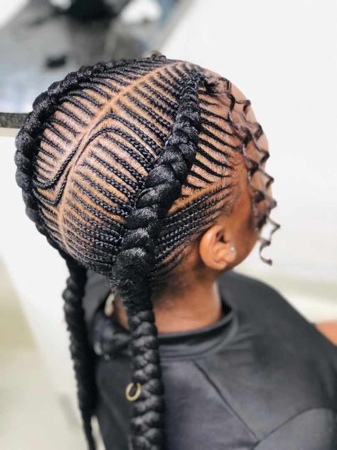 Freehand Hairstyles 2024, Fish Bone Hairstyles Plaits, Fish Bone Braid Cornrows, Kids Freehand Hairstyles, Free Hand Cornrows For Black Hair, Free Hand Hairstyles Natural Hair, Freehand Cornrows, Freehand Hairstyle For Black Women, Fish Bone Braid