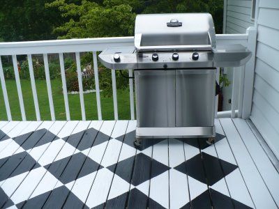 checkerboard deck floor Painted Checkerboard Floor, Sunporch Decor, Painted Wood Deck, Deck Cleaner, White Deck, Checkerboard Floor, Deck Paint, Staining Deck, Patio Flooring