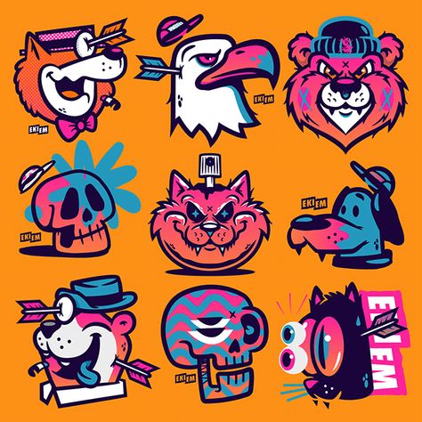 Character Design Art, Flat Logo Design, Cartoon Style Drawing, Procreate Ipad Art, Graffiti Characters, Fashion Cartoon, New Sticker, Illustration Character Design, Sticker Collection