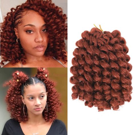 PRICES MAY VARY. ღ Material: Jamaican Bounce Wand Curl Crochet Hair is Made Of High Quality Yaki Texture Synthetic Fiber, No Chemical Damage, Safe for Your Head Skin. ღ Packaging: Wand Curl Crochet Hair, Free hair needle,20 strands in each pack, 85±5g/Pack, 5 packs/Lot, More Colors Available,Usually 4-6 packs enough a full head. ღ Advantage: Our Wand Curl Crochet Hair is Natural Looking, Easy Separating, Easy to Crochet, Light & Soft, No Smell,More Comfortable When Using and Hold Long Time. ღ Sc Freetress Crochet Hair, Cute Crochet Hairstyles, Short Curly Braids, Wand Curl Crochet Hair, Best Crochet Hair, Jamaican Bounce Crochet, Hair Needle, Deep Wave Crochet Hair, Crochet Hair Styles Freetress