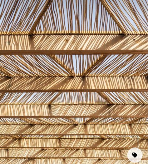 Ceiling Elements, Pergola Trellis, Nature Living, Wooden Structure, Seminyak, Beach Bars, Ceiling Design, Restaurant Design, 인테리어 디자인