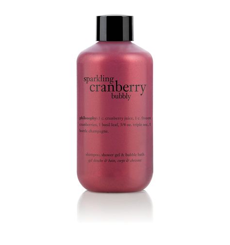 philosophy, sparkling cranberry Basil Leaf, Frozen Cranberries, Bath Gel, Cranberry Juice, Bubble Bath, Skin Care Products, Shower Gel, Shower Bath, Body Wash