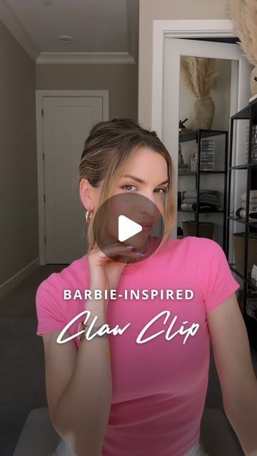 Nichole Ciotti on Instagram: "Come on Barbie, let’s go party 💁‍♀️ Drag a claw clip down the back of your head where you want the hairstyle to sit and close it. Take the rest of the hair below the clip and twist it up. Open one side of the claw clip and wrap it around your twist. #hair #hairtutorial #updo #hairstyles" Twist Hair, Updo Hairstyles, The Claw, Claw Clip, One Sided, Your Head, Hair Tutorial, Twist, Hairstyles