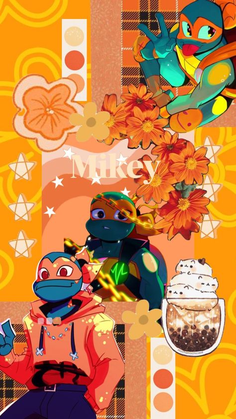 #myfirstshuffle Tmnt Wallpaper, Turtle Wallpaper, Tmnt Mikey, We Bare Bears Wallpapers, Cute Mobile Wallpapers, Rise Art, Ninja Turtles Artwork, Tmnt Artwork, Ninja Turtles Art