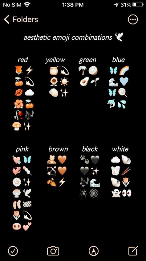Emjio Combo, Aesthetic Emojis Combinations, Combo Emoji, Emojis Combinations, Aesthetic Emojis, Snapchat Emojis, Aesthetic Emoji, My Love Photo, Cute Emoji Combinations