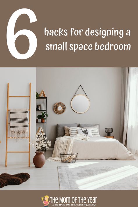 Minimal Furniture, Small Space Bedroom, Space Bedroom, Organized Mom, Mom Diy, Hybrid Mattress, Comfy Bed, Counter Space, Pillows And Throws