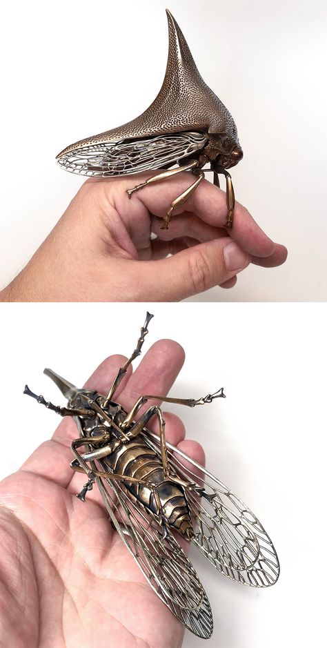 Insect Sculpture, Steampunk Animals, Copper Art, Beautiful Bugs, Visual Culture, Insect Art, Dark Art Illustrations, Steampunk Art, Neck Jewellery