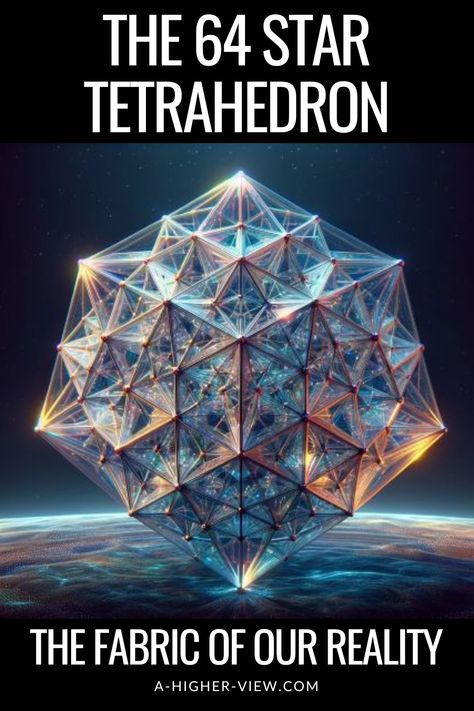 Tying together ancient sacred geometry, Buckminster Fuller’s Synergetics system, and contemporary theories in physics and cosmology, the 64 Star Tetrahedron is believed by some to represent the fabric of reality itself.  We explore its history, how it came to be, its structure, and potential applications in areas like quantum gravity & alternative energy sources. We also explore the symbolism, meaning, and spiritual significance.  #sacredgeometry #tetrahedron #64tetrahedron #symbolsandmeanings Quantum Physics Spirituality Sacred Geometry, Quantum Art, Star Tetrahedron, Merkaba Meaning, Merkaba Art Spiritual, Merkabah Spiritual, Spiritual Quantum Physics, Sacred Geometry Meanings, Transmutation Circle