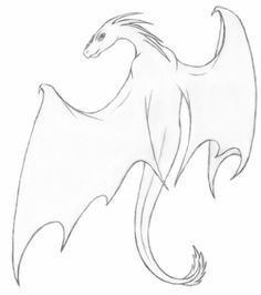 Simple Dragon Drawing, Easy Dragon Drawings, Drawing Dragon, Dragon Anatomy, Drawing Sites, Cool Easy Drawings, Small Dragon Tattoos, Cute Dragon Drawing, Walpapers Cute