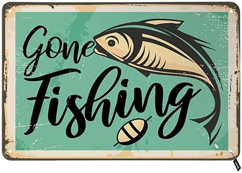 Welcome To Hawaii, Retro Template, Gone Fishing Sign, Layout Illustration, Fish Poster, Vintage Template, Fish Clipart, Fishing Signs, Metal Background