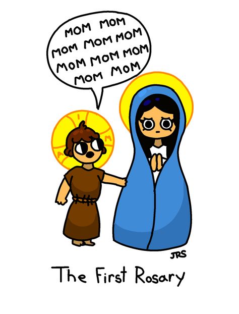 The ORIGINAL Rosary Dates Back All the Way to the Holy Family Faith Humor, Catholic Humor, Catholic Doctrine, Catholic Memes, Catholic Books, Miracle Prayer, Holy Rosary, Mary And Jesus, Biblical Art