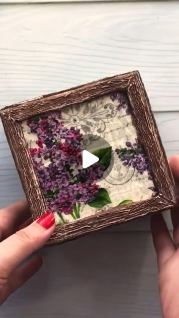 Diy Crafts Cardboard, Decoupage Pictures, Crafts Cardboard, December 29, Instagram Diy, Handmade Ideas, Diy Cardboard, Idea Diy, Cardboard Box