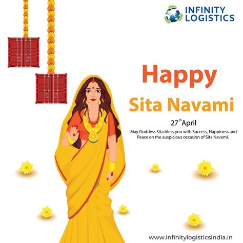 May the divine blessings of Goddess Sita bring joy, peace, and prosperity into your life. Happy Sita Navami!🙏 #Sitanavami #JaisitaRam #DivineFeminine #NavamiCelebrations #HappySitaNavami #infinitylogistics Sita Navami, Goddess Sita, Peace And Prosperity, Divine Blessings, The Divine, Divine Feminine, Bring It On, Quick Saves