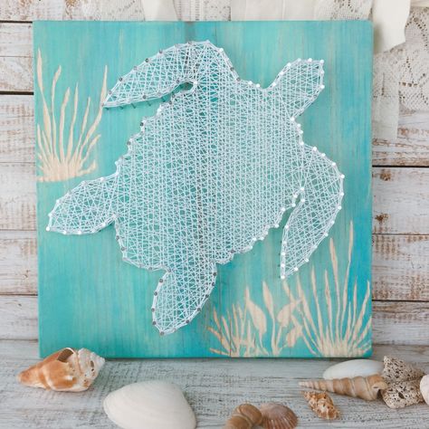 Sea Turtle Bedroom Ideas, Coastal Blue Paint, Turtle Bedroom, Turtle Room, Glass Stringers, Turtle Nursery, Turtle Wall Decor, Turtle Theme, Beach Room Decor