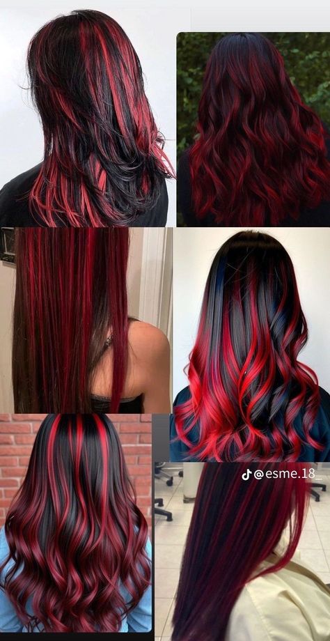 Hair Color Ideas Dirty Blonde, Short Curly Bobs, Red Hair Streaks, Curly Bobs, Red Hair Looks, Skunk Hair, Black Hair Accessories, Hairstyle Examples, Red Hair Inspo