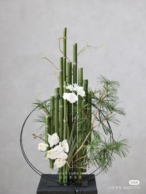 Bamboo Centerpieces, Vegetative Floral Design, Home Decor Crafts Diy, Decor Crafts Diy, Easter Flower Arrangements, Homes Ideas, Flower Arrangement Designs, Crafts Diy Projects, Floral Art Design