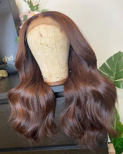 @punk_salami • Instagram photos and videos Chocolate Brown Wig, Body Wave Lace Front Wig, Lace Closure Hairstyles, Wave Lace Front Wig, Lace Fronts, Brazilian Remy Hair, Hair Closure, Straight Lace Front Wigs, Lace Body