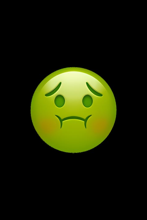 The 🤢 Nauseated Face emoji depicts a yellow face with a greenish tint, furrowed eyebrows, and a frown. The eyes are closed and the mouth is open, as if the person is about to vomit. There are also small droplets above the head, indicating sweat or sickness. Overall, the emoji conveys a feeling of extreme disgust or nausea. Disgusted Emoji, Pretty Emojis, Disgusting Face, Vomit Emoji, Furrowed Eyebrows, Sick Face, Sick Emoji, Emoji Ip, Emojis Iphone