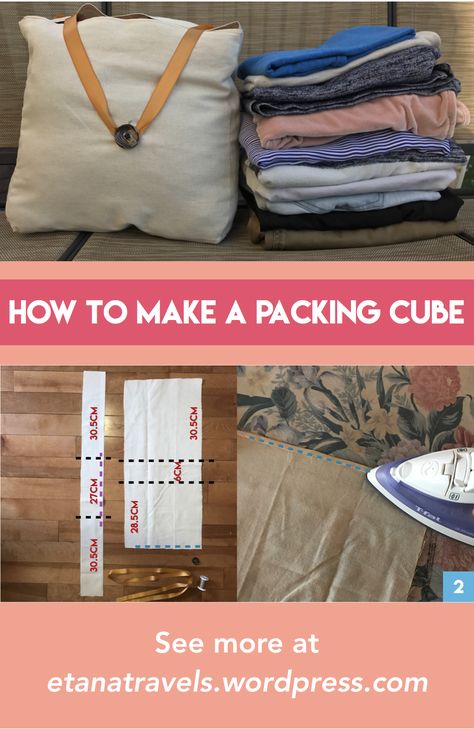 Diy Packing Cubes Sewing, Diy Packing Cubes, Sew Patterns, Diy Bags Purses, Fabric Tote, Packing Cubes, Diy Canvas, Diy Bag, How To Make Your