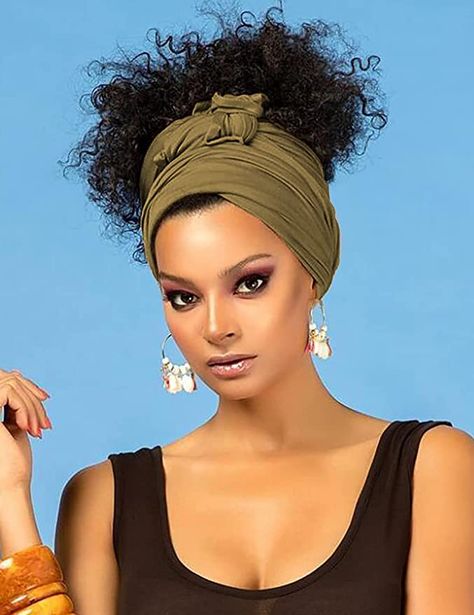 Fits Black Women, Cotton Head Scarf, Turban Wrap, Braided Dreadlocks, African Turban, Crinkle Scarf, Braided Scarf, Ladies Head Scarf, Edge Scarf