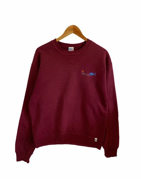 Excited to share this item from my #etsy shop: vintage 90s russell sweatshirt embroidery logo maroon sweatshirt jumper pullover made in usa 90s fashion Shark Sweatshirt, Reebok Sweatshirt, Maroon Sweatshirt, Sweatshirt Embroidery, Mickey Mouse Sweatshirt, 90s Sweatshirt, Red Sweatshirt, Disney Sweatshirts, Embroidery Sweatshirt