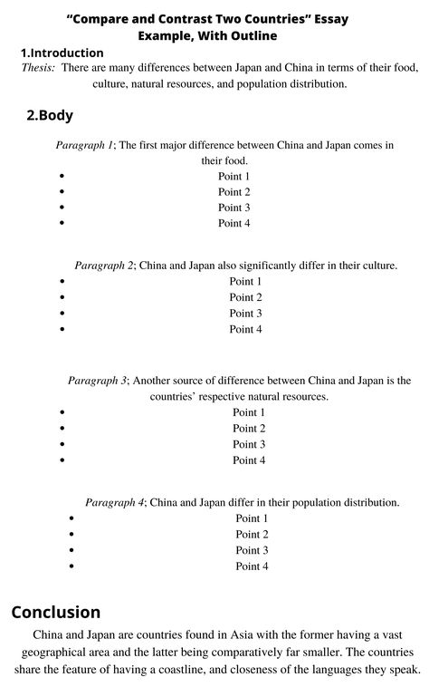 Comparison and contrast of similarities and differences between China and Japan Compare And Contrast Essay Outline, Compare And Contrast Essay, Essay Outline Template, Common App Essay, Personal Essay, Literary Essay, Informative Essay, Best Essay Writing Service, Paragraph Essay