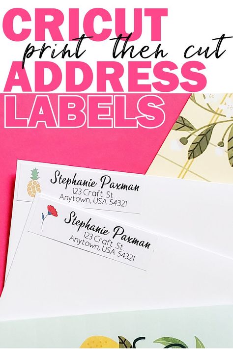 Labels With Cricut, Print Address Labels, Mailing Address Labels, Cricut Explore Air Projects, Address Label Template, Cricut Explore Projects, Using Cricut, Cricut Expression, Cricut Projects Beginner