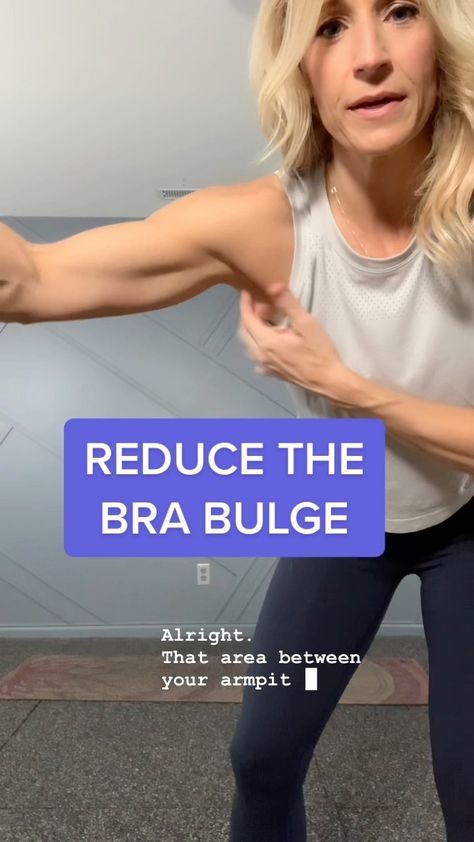 Tracy Steen | Wanting to get rid of that bra bulge? There was actually some new data out on targeting fat pads in certain areas of the body. This data… | Instagram How To Get Rid Of Bra Bulge, Sculpt Shoulders Workout, Exercise For Bra Bulge, Bra Bulge Workout At Home, Bra Fat Exercises, Bra Bulge Workout, Arm Fitness, Bra Fat Workout, Gym Guide