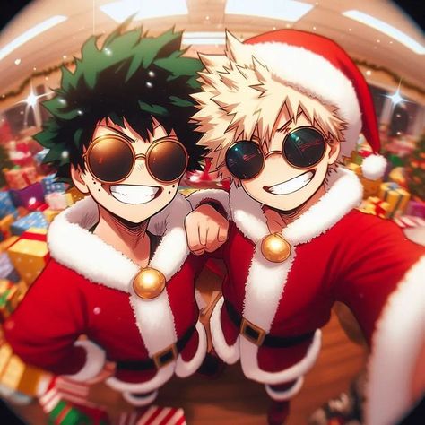 My Hero Academia Christmas Icons, Bakugo Christmas Pfp, Bakugou Manga, Academia Wallpaper, Cute Cartoon Pictures, Boku No Hero Academia Funny, Silly Pictures, My Hero Academia Episodes, Anime Boyfriend