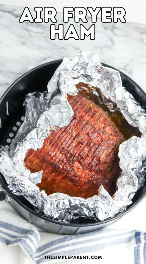 This recipe makes it easy to make a stunning glazed ham that suits both festive gatherings and weekday dinners. It’s a perfect blend of convenience and flavor, crafted to save your time without losing out on traditional taste. Ham Air Fryer, Baked Glazed Ham, Boneless Ham Recipe, Air Fryer Ham, Boneless Ham, Weekday Dinner, Glazed Ham, Ham Glaze, Holiday Dinners