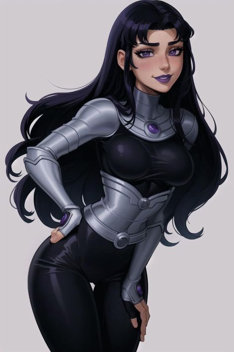 Blackfire Drawing, Blackfire Dc Comics, Black Canary Tattoo, Black Fire Titans, Black Fire Fanart, Blackfire Art, Black Starfire Fanart, Black Fire Teen Titans, Blackfire Fanart