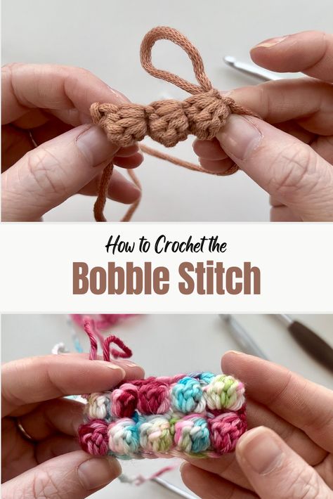 Are you looking for an interesting stitch to add to your crochet repertoire? The bobble stitch is a fun, textured stitch that is perfect for adding a unique flair to any item. With its raised texture and playful look, learning how to crochet the bobble stitch is sure to add a beautiful and interesting element to your crocheted masterpieces. Easy Crochet Stitches For Beginners, Bobble Stitch Tutorial, Friends Crochet, Bobble Stitch Crochet, Different Crochet Stitches, Bobble Crochet, Simple Projects, Modern Crochet Patterns, Quick Crochet Patterns