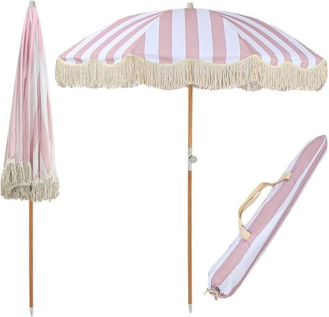 Portable Outdoor Umbrellas for Patio, 6ft Boho Beach Umbrella with Fringe, Foldable Table Umbrellas for Outside, Uv-Resistant, Waterproof and Quick-Drying, For Garden Lawn Deck Yard & Pool : Amazon.ca: Patio, Lawn & Garden Umbrella With Fringe, Outdoor Umbrellas, Shade Umbrellas, Table Umbrella, Foldable Table, Garden Lawn, Beach Umbrella, Outdoor Umbrella, Patio Umbrellas