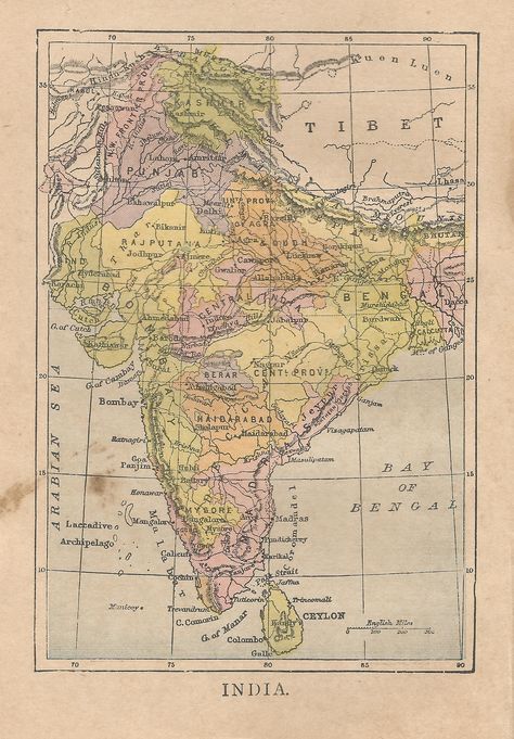 India 1915 - Book: Outlines of Geography. Publisher: Christian Literature Society 1915 Indian Map Aesthetic, Narcos Poster, Bangladesh Map, Ancient India Map, Santana Dharma, India World Map, Christian Literature, Map Of India, Historical India