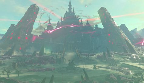 Hyrule Castle in Legend Of Zelda Breath Of The Wild Hyrule Castle, Cute Tats, Zelda Breath Of The Wild, Ocarina Of Time, Legend Of Zelda Breath, Zelda Breath, Twilight Princess, Breath Of The Wild, The Legend Of Zelda