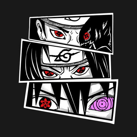 Eyes Naruto Anime, Anime Eyes Tshirt Design, Naruto Design Shirt, Itachi Graphic Design, Naruto Tshirt Print Design, Anime Tees Design, Anime T Shirt Design Ideas Naruto, Gaming T Shirt Designs, Anime Tshirt Design Ideas Naruto