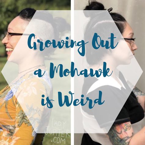 Growing Out a Mohawk – Lady Jupiter Growing Out An Undercut Stages Of, Growing Out A Faux Hawk, Growing Out A Mohawk For Women, Growing Out Undercut Stages, Undercut Grow Out, Growing Out An Undercut Hairstyles, Undercut Growing Out Hairstyles, Growing Out A Mohawk, Long Mohawk Hairstyles For Women