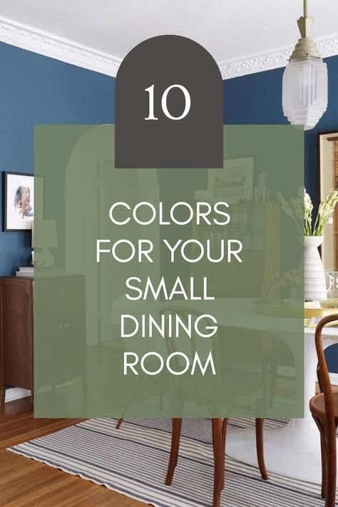 Transform your small dining room with these 10 stunning color ideas! Whether you prefer warm, cozy shades or light, airy tones, we've got you covered. Explore paint options that can make your space feel larger and more inviting. Choose colors that reflect your personality and create the perfect ambiance for meals shared with friends and family. With these paint suggestions, your small dining area can shine! Refresh your decor today with a vibrant paint makeover and enjoy the beauty of color. Blue Paint Colors For Dining Room, Dining Room Neutral Colors, Bright Dining Room Colors, How To Divide A Room With Paint Wall Colors, Farmhouse Dining Room Wall Colors, Modern Dining Room Colors, Colors For Dining Room Walls, Color Drenched Dining Room, Moody Dining Room Paint Colors