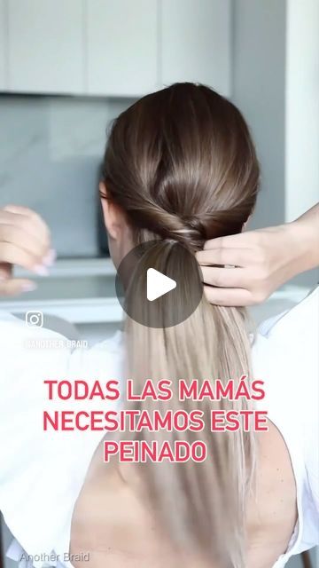 Güash on Instagram: "Mamás, este es para ustedes!! Solo necesitan 3 banditas elásticas y robarle un poquito de spray desenredante a sus hijos 🤫😝!  #peinado #trenza #braids #mamás #descubretuguash" Peinados Recogidos, Peinados Faciles, Ideas Para, Hair Stylist, Braids, Spray, Baby Shower, Shower, Hair