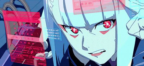 Cyberpunk Edgerunners Lucy, Edge Runners, Edgerunners Lucy, Lucy Cyberpunk, 90 Anime, Cyberpunk Edgerunners, Anime Suggestions, Scary Animals, Icon Gif