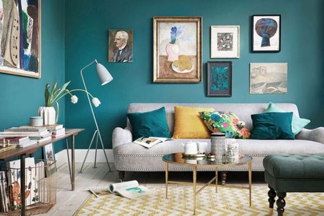 Teal Living Room Decor, Turquoise Living Room Decor, Living Room Turquoise, Teal Living Rooms, Modern Living Room Ideas, Room Brown, Yellow Living Room, Small Living Room Decor, Trendy Living Rooms