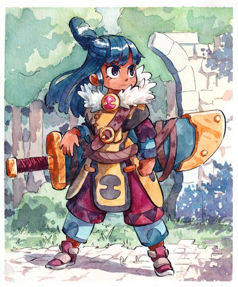 Watercolor Character, Bd Art, Caracter Design, Arte Robot, Concept Art Character, The Ruins, Game Character Design, Female Character, Cartoon Character Design