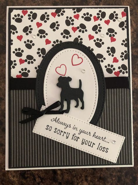 Loss Of Pet Dog Sympathy Cards Diy, Loss Of Pet Cards Handmade, Dog Sympathy Cards Handmade, Pet Sympathy Cards Handmade, Dog Cards Handmade, Dog Sympathy Card, Cards Sympathy, Cat Sympathy, Loss Of Pet