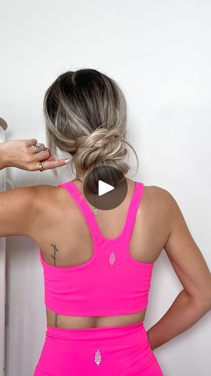 50K views · 2.6K reactions | Low Messy Bun 🤍 another easy summer hairstyle that I love! Perfect for everything from pool days, to running errands to an event. This bun can easily be polished or more messy depending on your vibe, and adding the braid in spices it up a bit. Save this video for later when you’re in need of a little hair inspo!   #hairtutorial #hairstyles #hairinspo #messybun #summerhair #easyhairstyles | KAIT CURNOW | Marshmello · Miles On It Summer Bun Hairstyles, Summer Hair Buns, Low Messy Bun Tutorial, Easy Low Bun Hairstyles, Messy Low Bun, Low Messy Bun, Easy Low Bun, Low Messy Buns, Strapless Dress Hairstyles